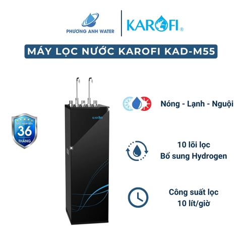 Máy lọc nước nóng lạnh Karofi KAD-M55 10 lõi