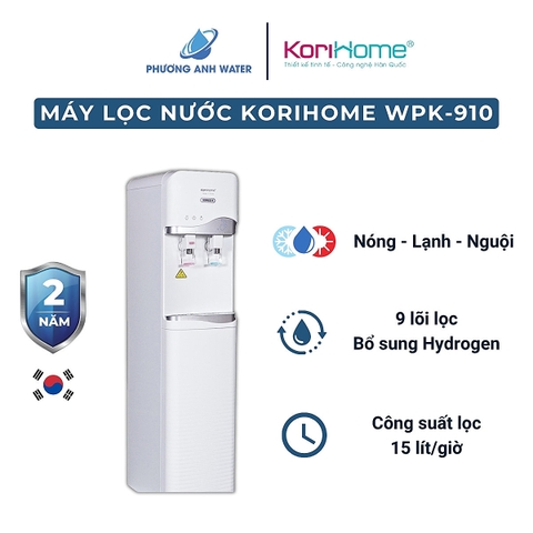 Máy lọc nước nóng lạnh Korihome WPK-910 9 lõi