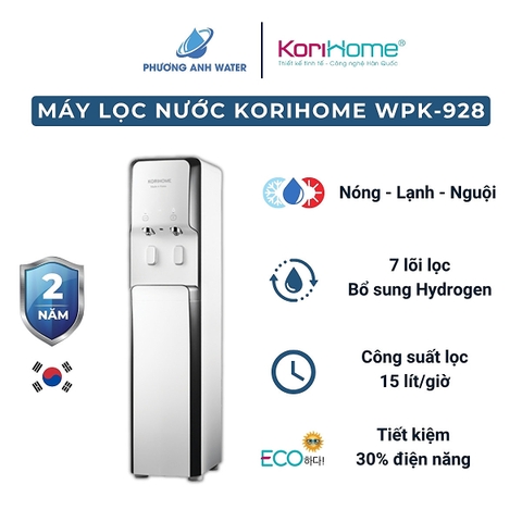 Máy lọc nước nóng lạnh Korihome WPK-928 7 lõi