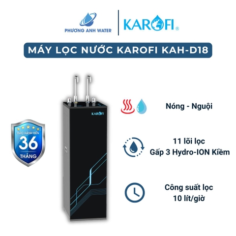 Máy lọc nước nóng nguội Karofi KAH-D18 11 lõi