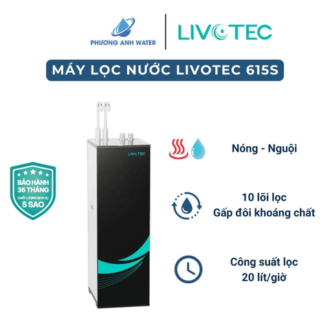 Máy lọc nước nóng nguội Livotec 615S 10 lõi