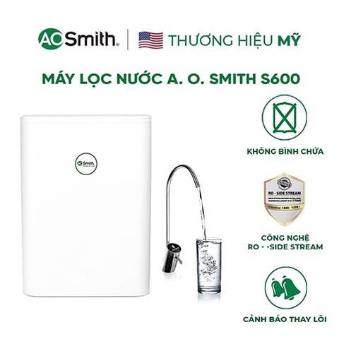 Máy lọc nước RO A. O. Smith S600 3 lõi