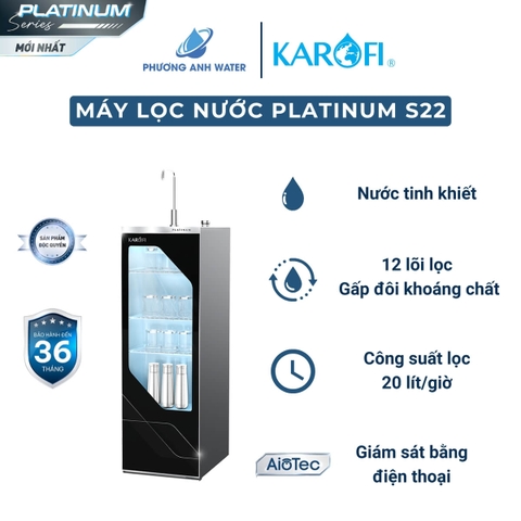 Máy lọc nước RO Karofi PLATINUM S22 12 lõi
