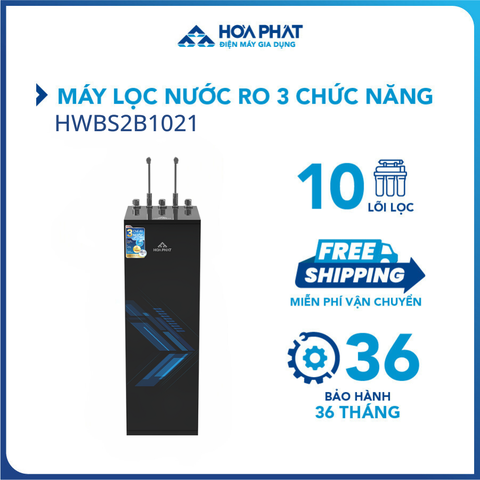 Máy lọc nước nóng lạnh Hòa Phát HWBS2B1021 10 lõi