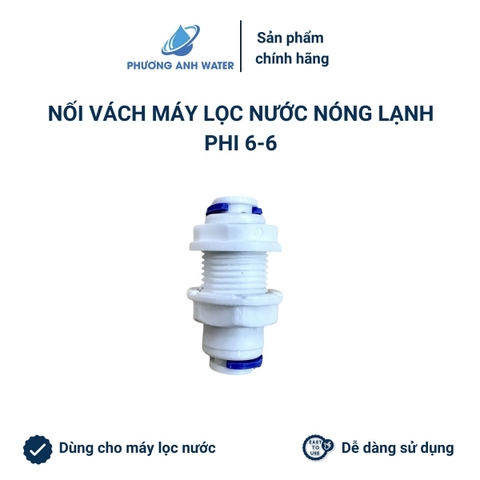 Nút cấp nước - vách ngăn ren nối nhanh dạng thẳng