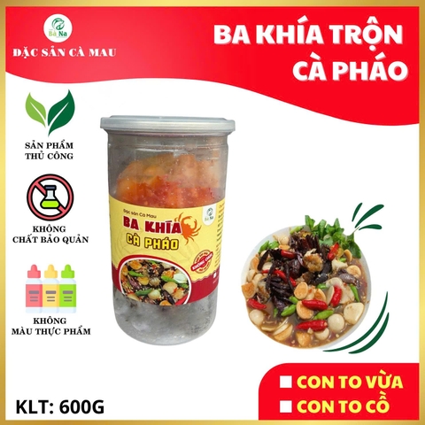 600g Ba Khía Trộn Cà Pháo Giòn Rụm Chắc Thịt Thơm Ngon - Đạt Chứng Nhận OCOP 3 SAO - BÀ NA FOOD