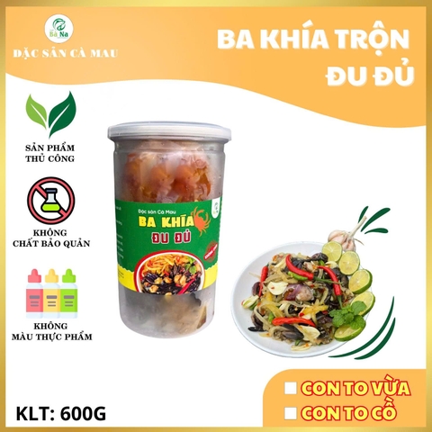 600g Ba Khía Trộn Đu Đủ Giòn Rụm Chắc Thịt Thơm Ngon - Đạt Chứng Nhận OCOP 3 SAO - BÀ NA FOOD