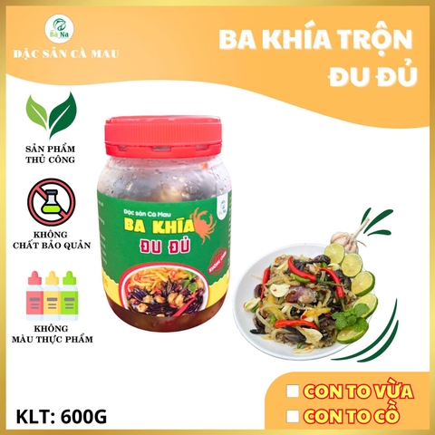 600g Ba Khía Trộn Đu Đủ Giòn Rụm Chắc Thịt Thơm Ngon - Đạt Chứng Nhận OCOP 3 SAO - BÀ NA FOOD