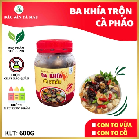 600g Ba Khía Trộn Cà Pháo Giòn Rụm Chắc Thịt Thơm Ngon - Đạt Chứng Nhận OCOP 3 SAO - BÀ NA FOOD
