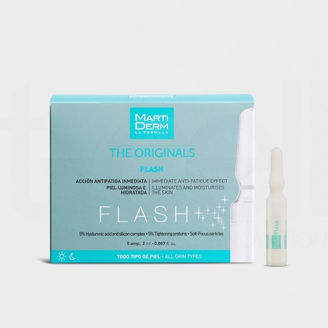 Ampoule Dưỡng Ẩm, Làm Sáng Da & Giảm Mệt Mỏi Tức Thì - MartiDerm The Originals Flash