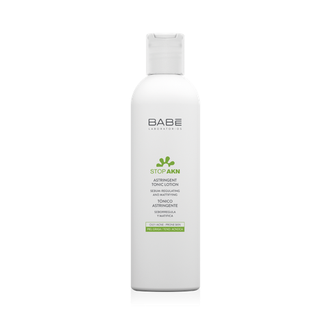 Toner cân bằng da dầu mụn BABE Stop AKN Astringent Tonic Lotion