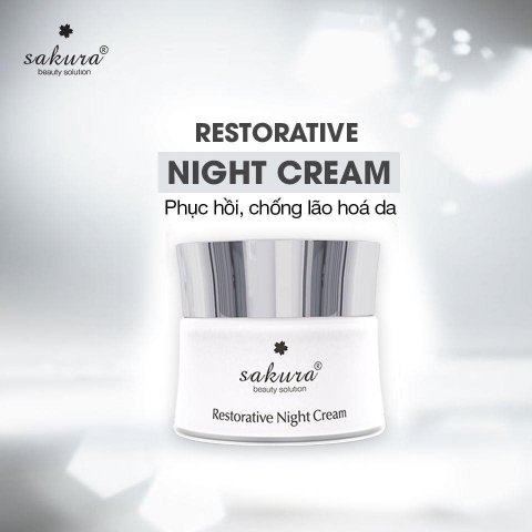 Kem dưỡng phục hồi da ban đêm Sakura Restorative Night Cream