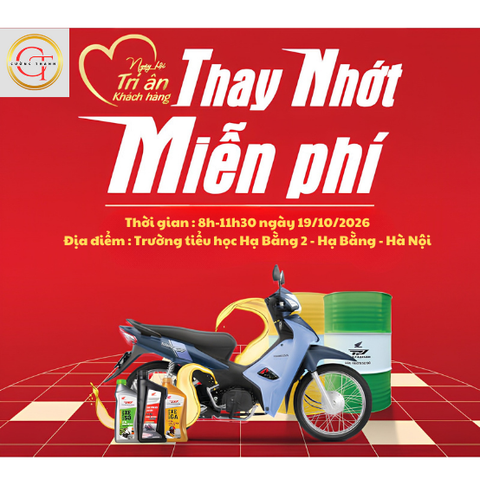 CHƯƠNG TRÌNH 4S THAY DẦU KIỂM TRA XE MIỄN PHÍ TẠI TRƯỜNG TH HẠ BẰNG 2 NGÀY 19.10.2026
