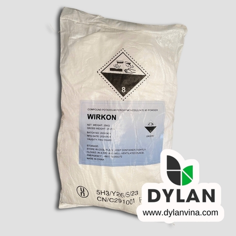WIRKON (Potassium Monopersulfate 80%)- Nguyên liệu Diệt khuẩn phổ rộng