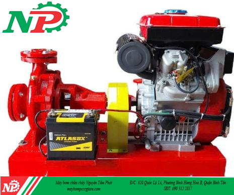 Máy bơm chữa cháy Diesel Howaki 15Hp