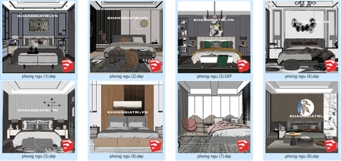 Thư Viện Sketchup Phòng Ngủ