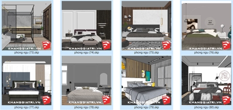 Thư Viện Sketchup Phòng Ngủ