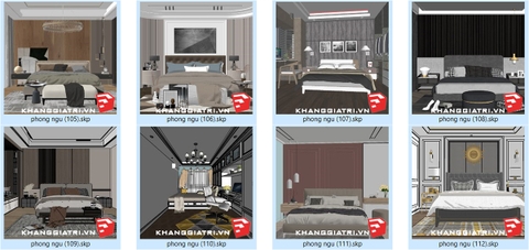Thư Viện Sketchup Phòng Ngủ