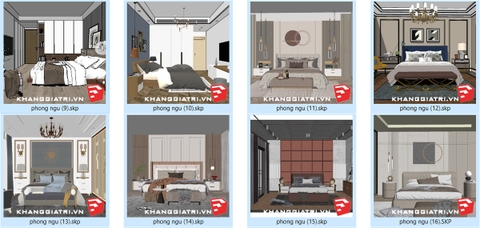 Thư Viện Sketchup Phòng Ngủ