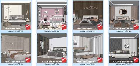 Thư Viện Sketchup Phòng Ngủ