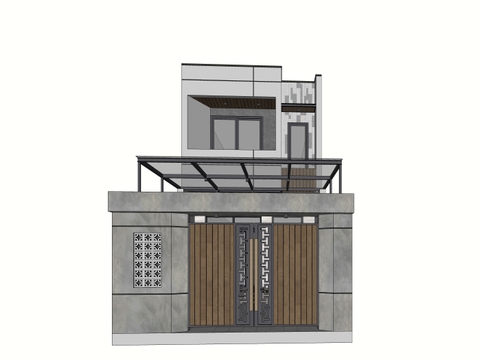 Thư viện sketchup cửa - cổng - hàng rào