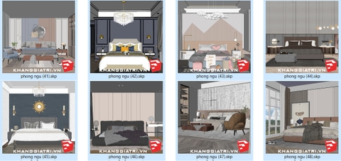 Thư Viện Sketchup Phòng Ngủ