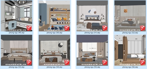 Thư Viện Sketchup Phòng Ngủ