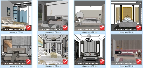 Thư Viện Sketchup Phòng Ngủ