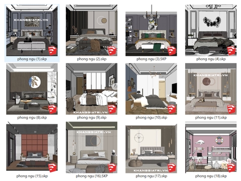 Thư Viện Sketchup Phòng Ngủ