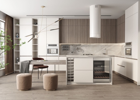 Thư Viện Mẫu Bếp Sketchup Đã Ốp Vật Liệu Render Đầy Đủ