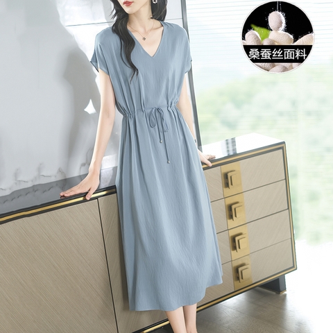 ma-k377-dam-vay-trung-nien-mau-basic-thanh-lich