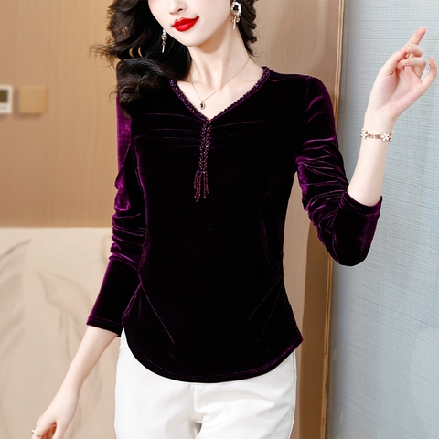 ma-k971-ao-thun-nu-cao-cap-co-chu-v-phong-cach-chau-au-so-mi-nhung