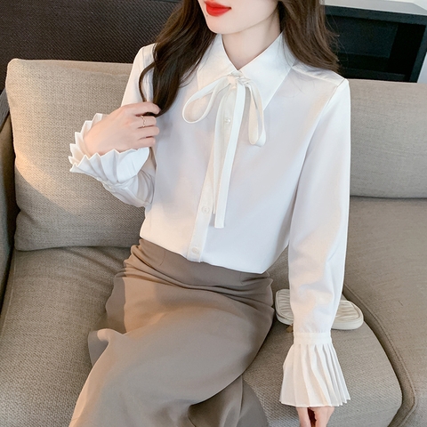 ma-l609-ao-so-mi-dai-tay-xep-lop-danh-cho-nu-cao-cap