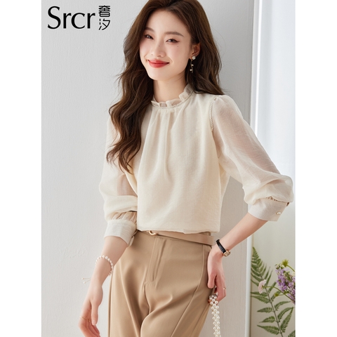 ma-l421-ao-so-mi-voan-dinh-hat-vien-tai-go-kieu-phap-quan-ao-nu-cao-cap