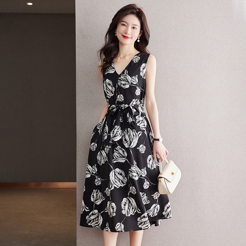 ma-l651-vay-co-chu-v-cho-nu-cao-cap-thuong-hieu-cao-cap-moi-in-hoa-tiet-mua-he