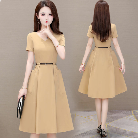 ma-l722-dam-cho-phu-nu-voi-tay-ao-ngan-cao-cap-trung-nien