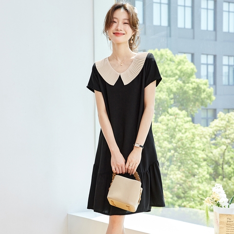 ma-l708-dam-vay-co-ao-bup-be-mau-den