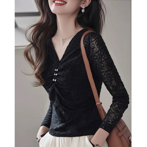 ma-l012-ao-thun-co-chu-v-ao-so-mi-nu-cao-cap-goi-cam-thoi-trang-tay-dai