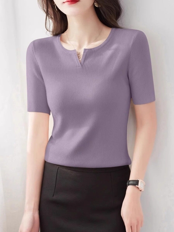 ma-m041-ao-thun-ngan-tay-co-chu-v-cao-cap-kieu-dang-toi-gian-danh-cho-nu