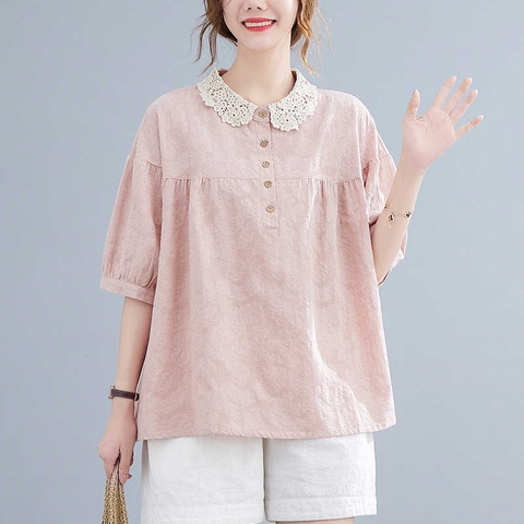 ma-m122-ao-so-mi-nu-kieu-han-quoc-dang-rong-co-ren-phoi-mau-tron