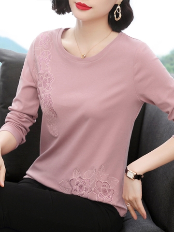 ma-l952-ao-thun-dai-tay-bang-chat-lieu-cotton-nguyen-chat-danh-cho-nu