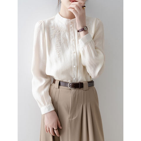 ma-m055-ao-so-mi-nu-kieu-moi-theu-ao-so-mi-dai-tay-thanh-lich