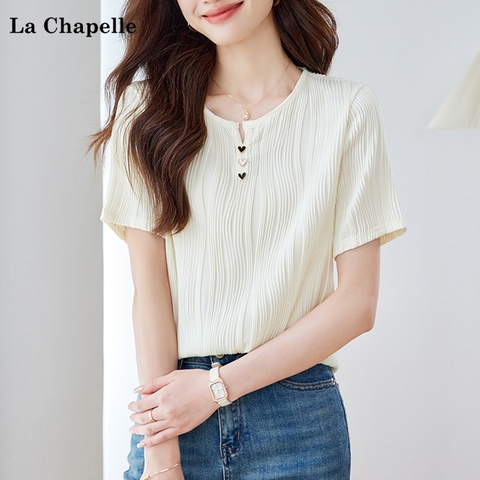 ma-m064-ao-thun-ngan-tay-don-gian-va-da-nang-la-chapelle-chat-lieu-co-hoa-tiet