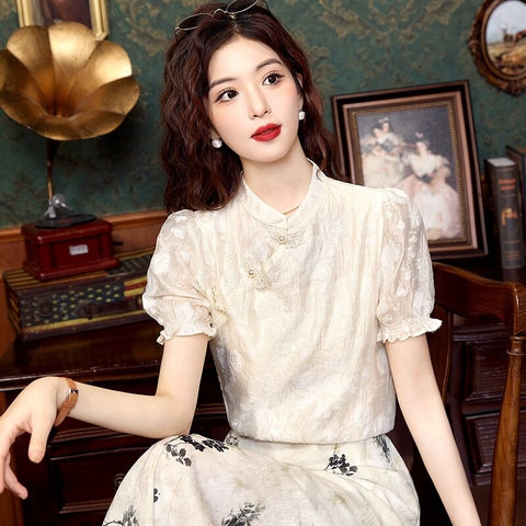 ma-m099-ao-so-mi-tay-ngan-kieu-trung-quoc-bang-vai-chiffon-voi-khuy-that-nut-kie