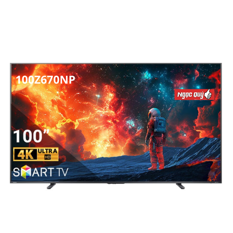 Smart Tivi QLED Toshiba AI 4K 100 inch 100Z670NP Mới 100%