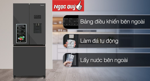 Tủ lạnh Panasonic Inverter 495 lít Multi Door PRIME+ Edition NR-CW530XMMV  mới 100%