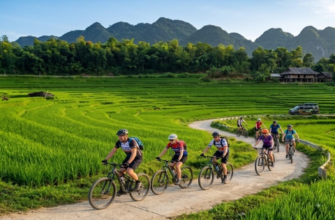 12 DAY VIETNAM CYCLING TOURS | XUAN SON - MOC CHAU - MAI CHAU - PU LUONG
