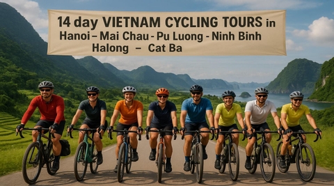 14 DAY NORTH VIETNAM CYCLING ADVETURE TOURS: HANOI -NINH BINH - HALONG