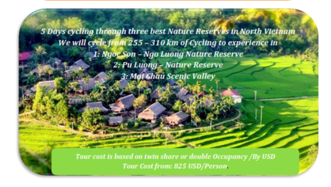 5 DAYS  ENGAGING NGOC SON – PU LUONG  - MAI CHAU BICYCLE TRIP