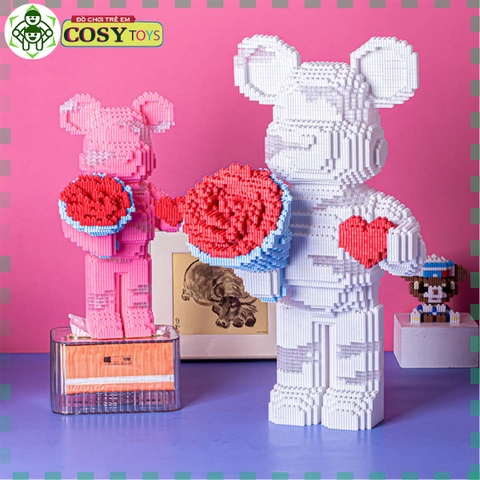 Đồ chơi lắp ghép xếp hình gấu bear brick đủ mẫu và kích thước đa dạng từ 2800 đến 12000 chi tiết